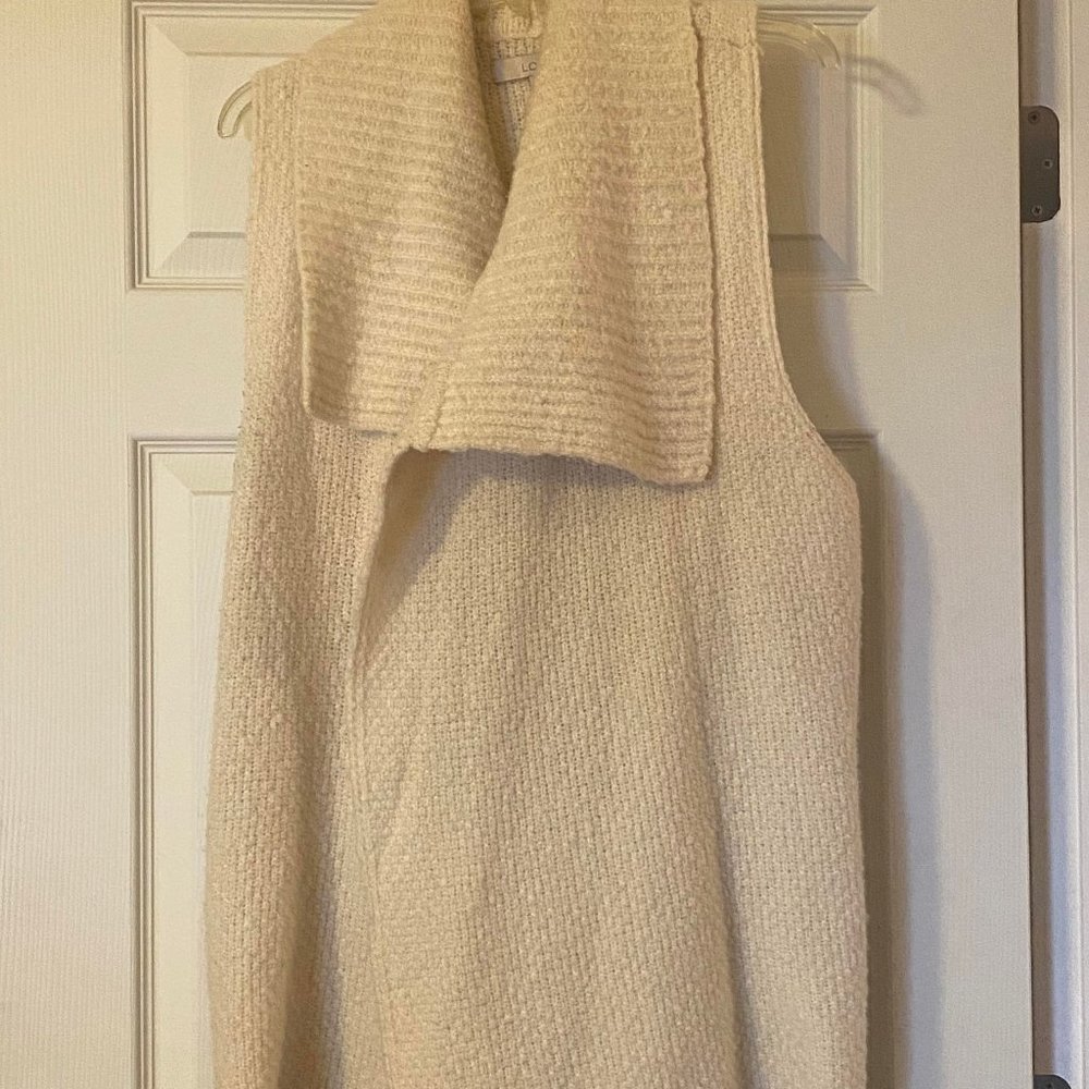 Cream Sleeveless Sweater